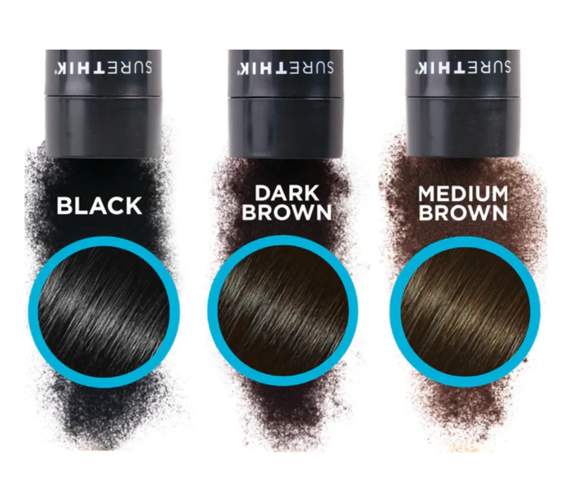 SureThik Hair Thickening Fibers Black 15g