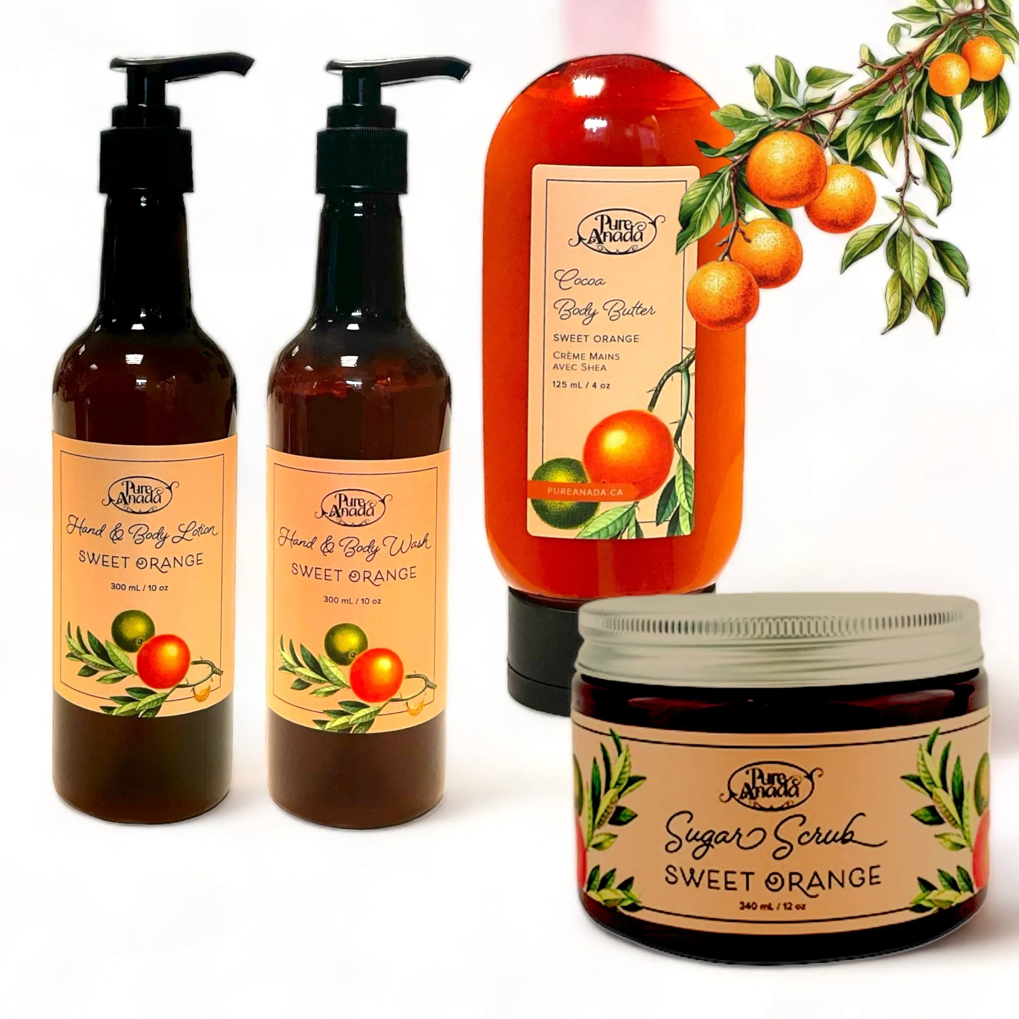 Sweet Orange Natural Hand & Body Wash 300ml - Pure Anada