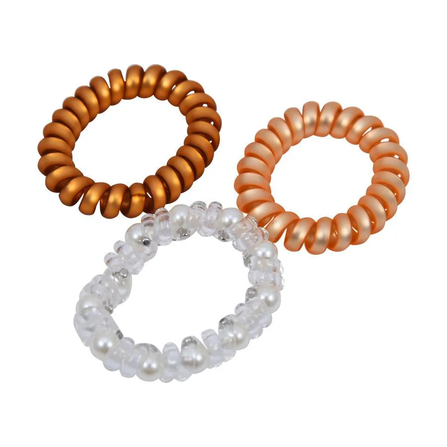 TINA'S DRESSER Happier Hair Rings - Gold  (3pcs)