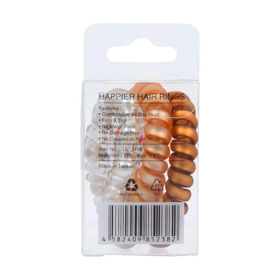 TINA'S DRESSER Happier Hair Rings - Gold  (3pcs)