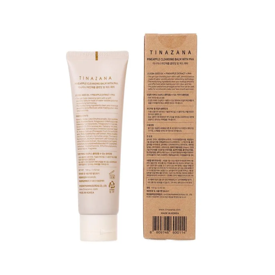 TINAZANA Pineapple Cleansing Balm With PHA  (100 g)