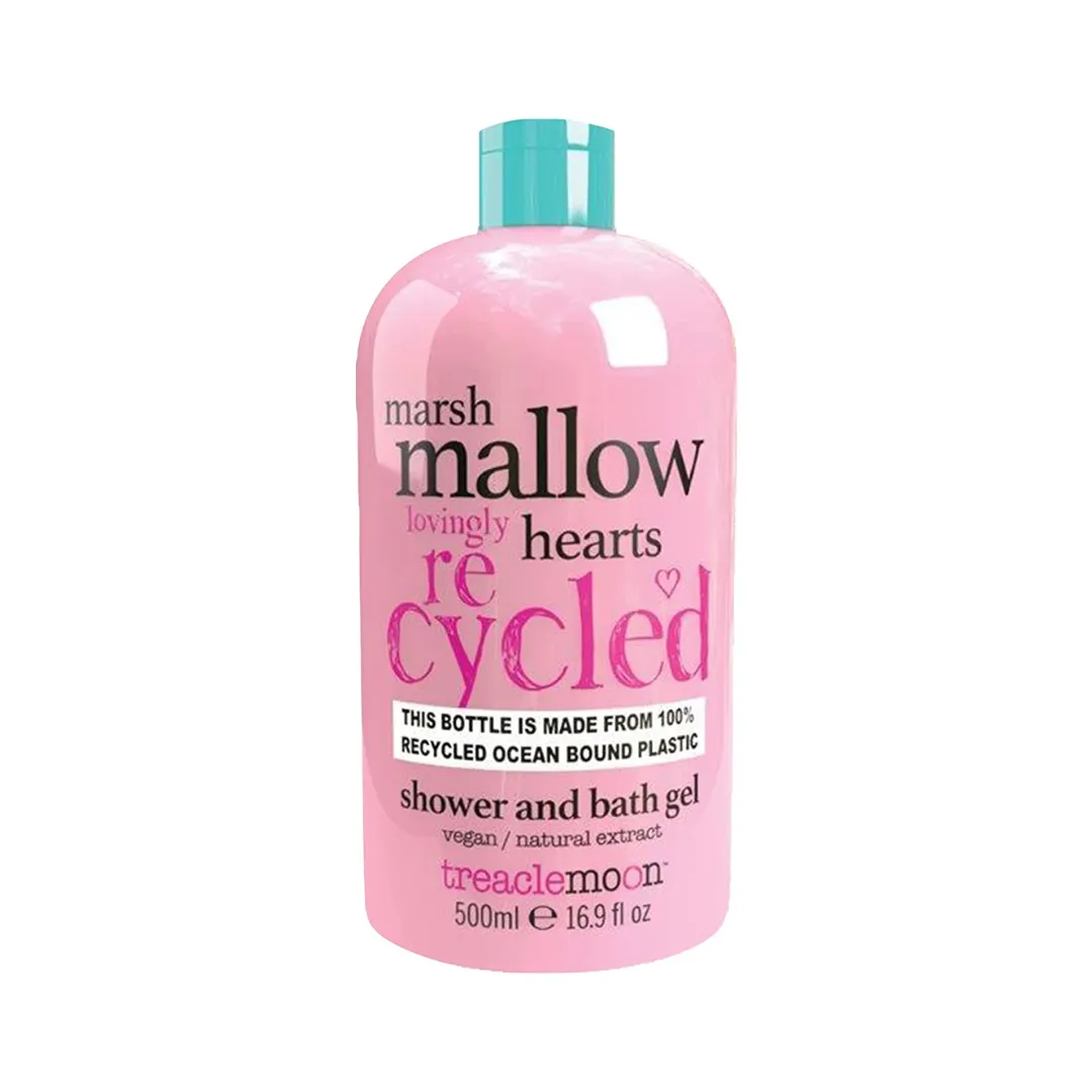 Treaclemoon Marshmallow Heart Moisturizing Shower & Bath Gel with Natural Marshmallow Extracts C Cleanse & Nourishes Skin, Paraben Free, Vegan Friendly