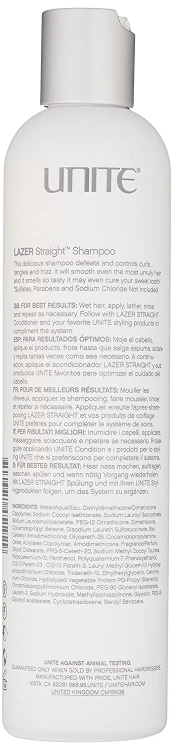 Unite Lazer Straight Shampoo 10 Oz