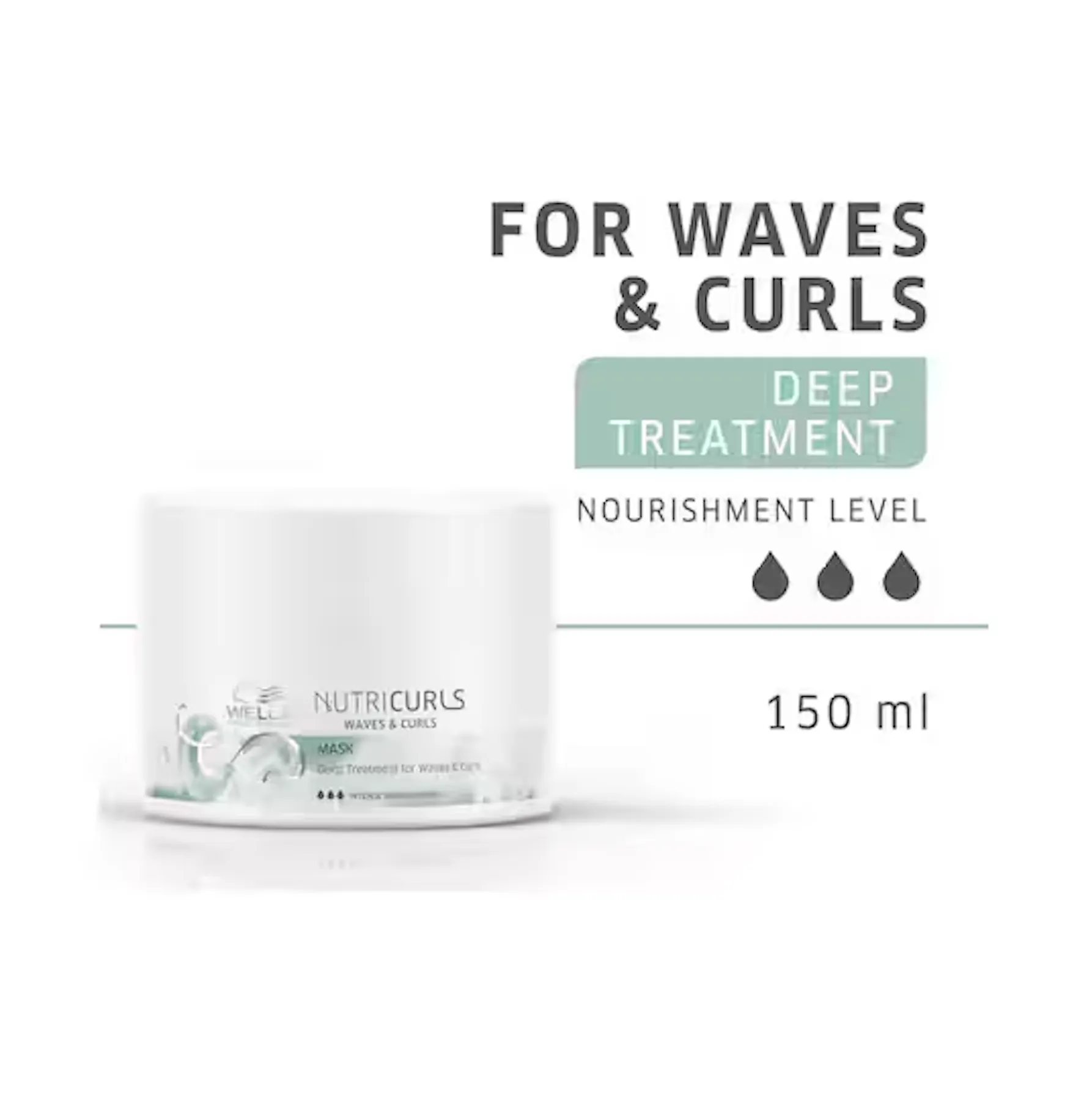 Wella Professionals Nutricurls Deep Treatment Mask for Waves & Curls (150ml)